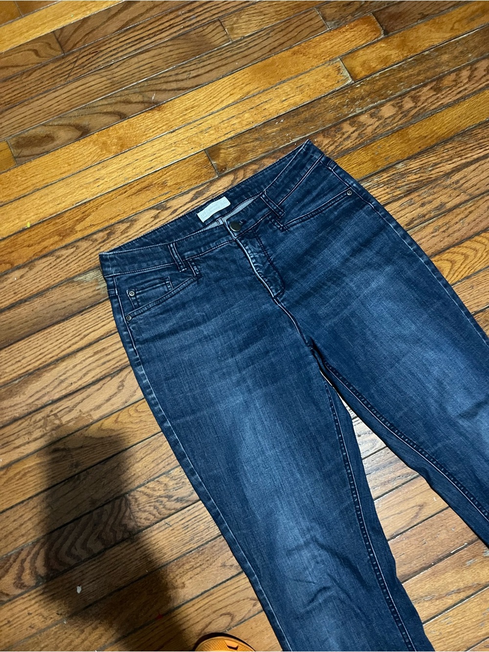 J. Jill Dark bootcut Blue Flare Jeans size 10 - Picture 2 of 6